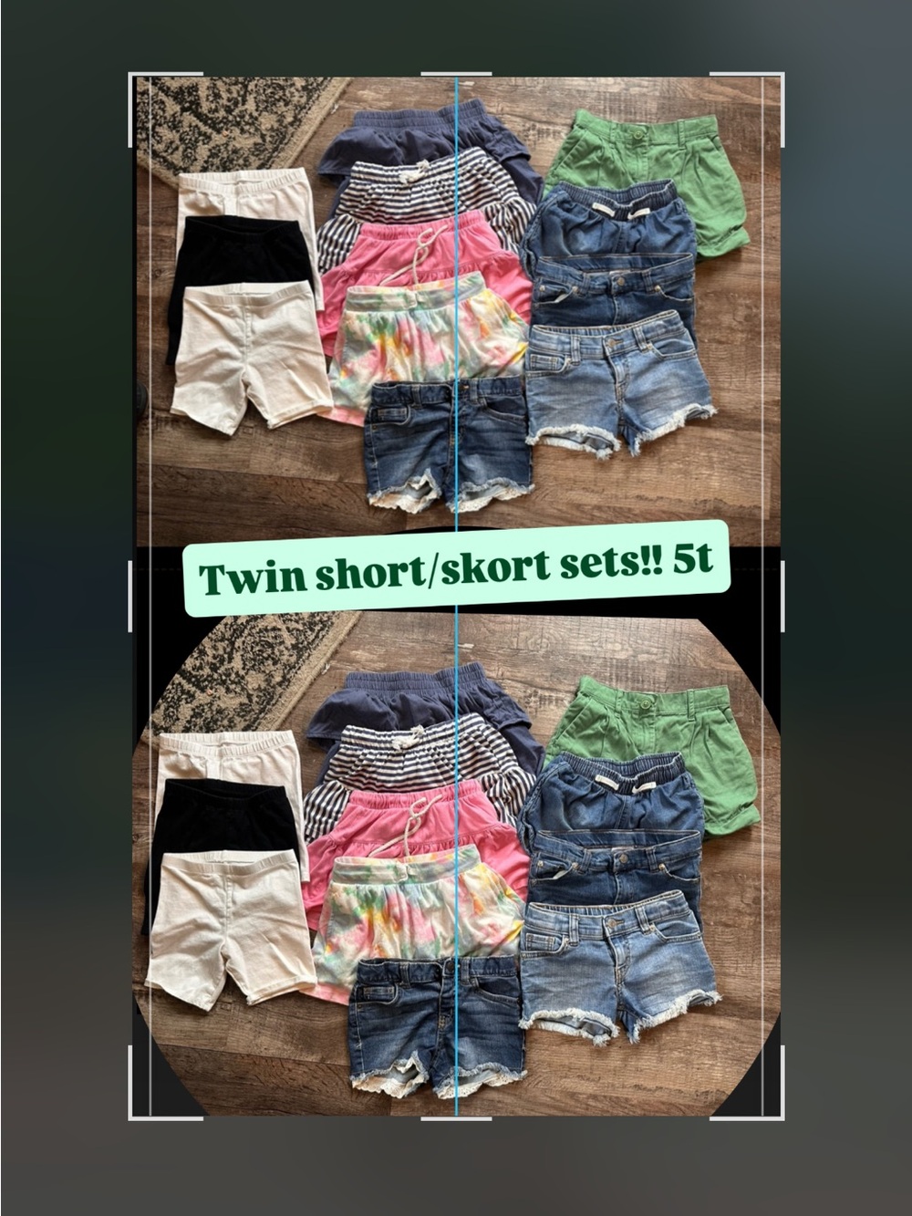 TWIN listing: 5T Mixed Shorts & Skorts Set - Multi Color 22 short/ skorts
